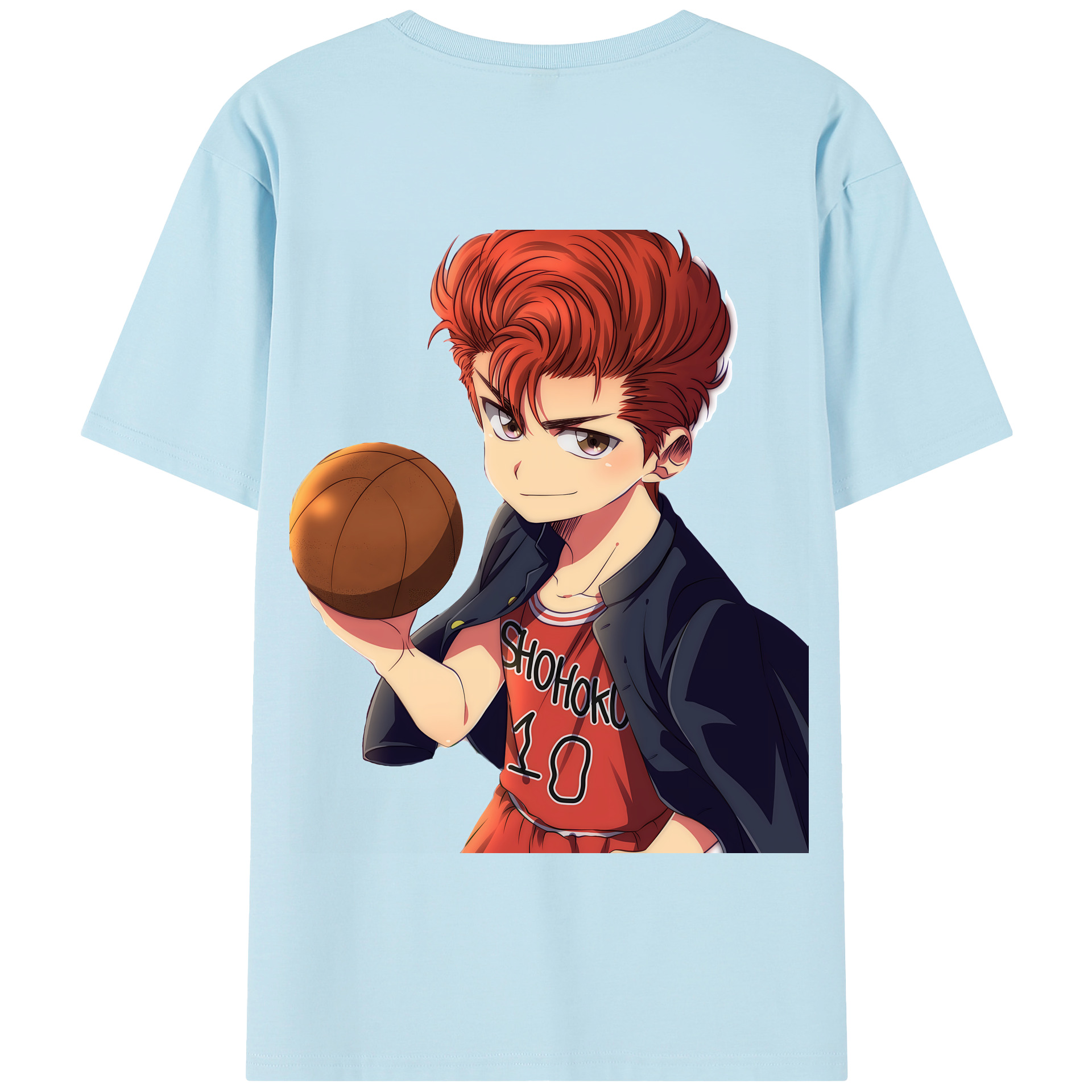 SLAM DUNK／スラムダンク 綿100％半袖Tシャツ（背面プリント）